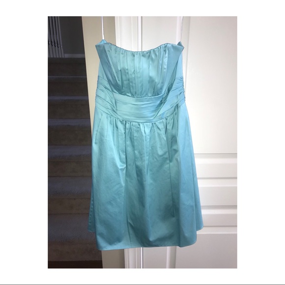 Davids Bridal Dresses & Skirts - Tiffany blue David’s Bridal Strapless Dress.